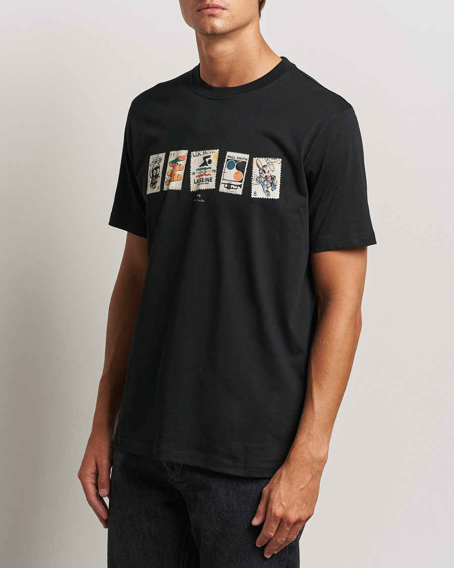 Uomini | T-shirt | PS Paul Smith | Stamps Crew Neck T-Shirt Black