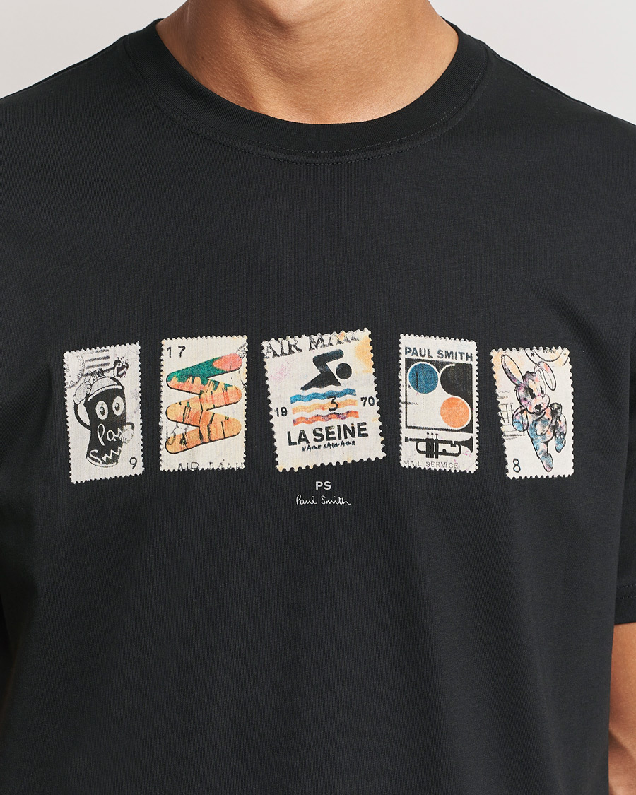 Uomini | T-shirt | PS Paul Smith | Stamps Crew Neck T-Shirt Black