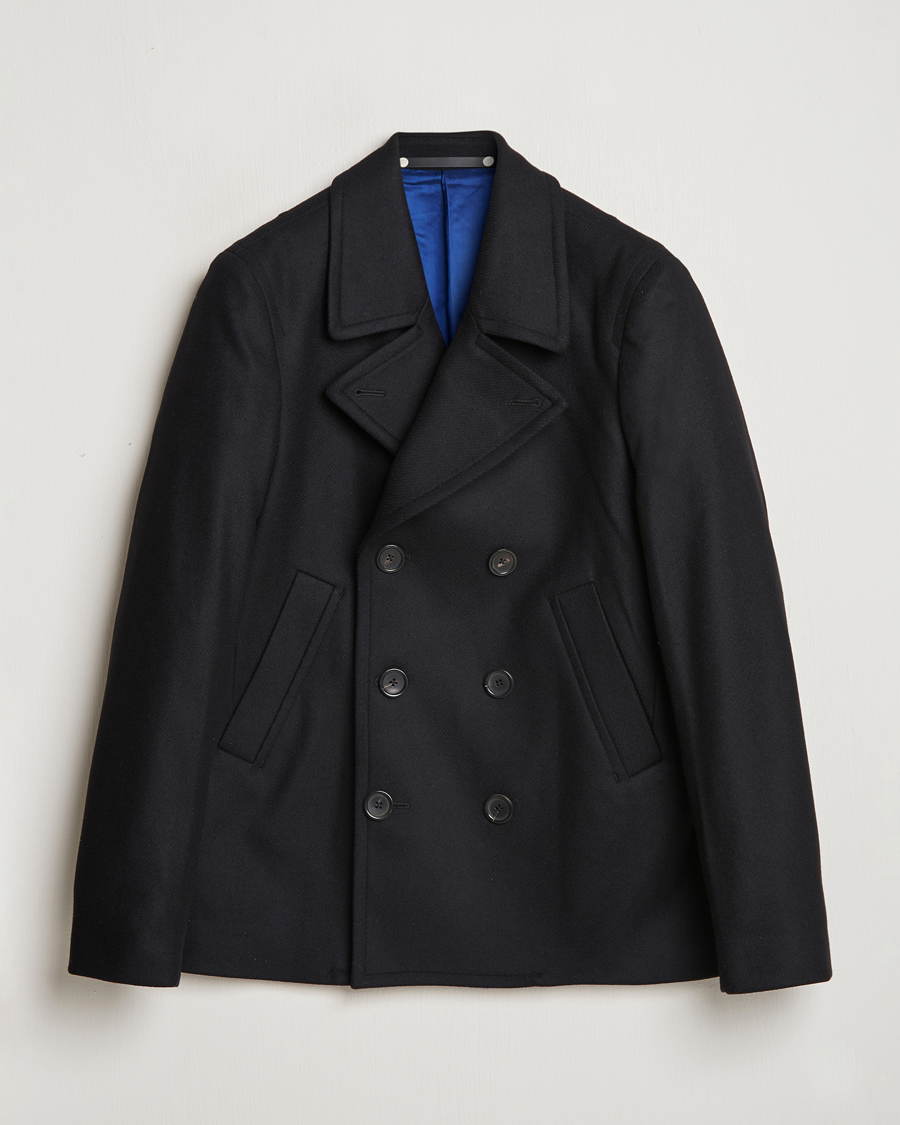 Uomini | Giacche | PS Paul Smith | Wool Peacoat Black