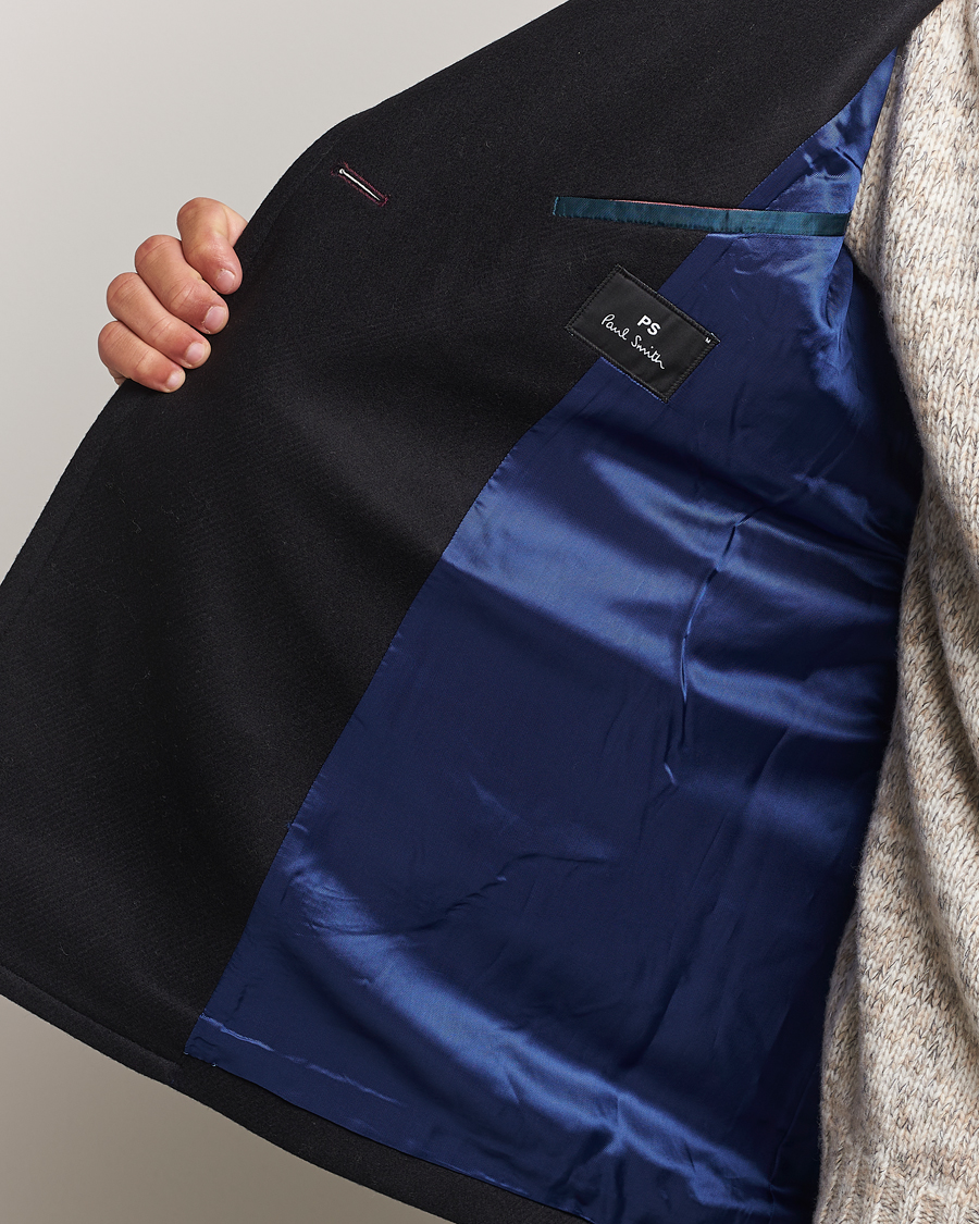 Uomini | Giacche | PS Paul Smith | Wool Peacoat Black