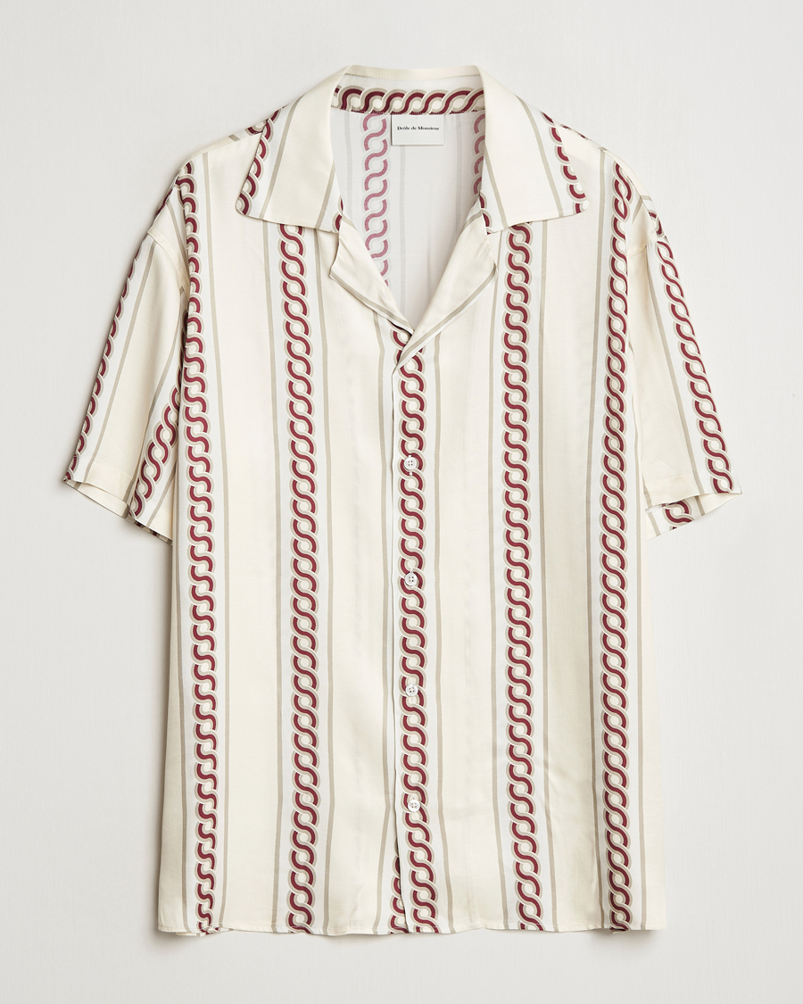 Uomini | Camicie | Drôle de Monsieur | Link Cuban Shirt Ecru