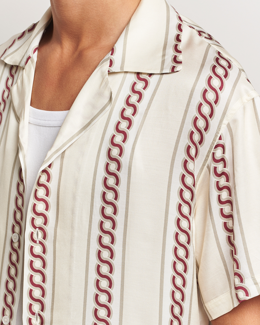 Uomini | Camicie | Drôle de Monsieur | Link Cuban Shirt Ecru