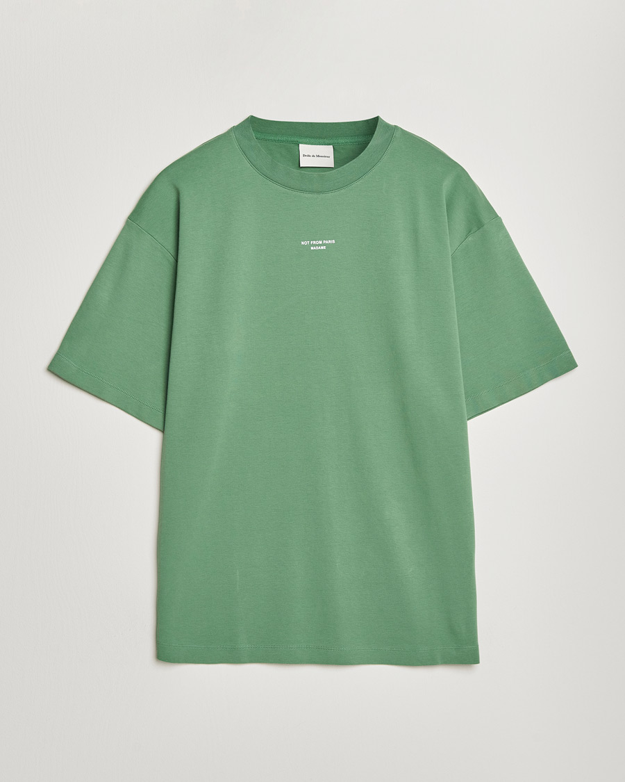 Uomini | T-shirt | Drôle de Monsieur | Classic Slogan T-Shirt Water Green