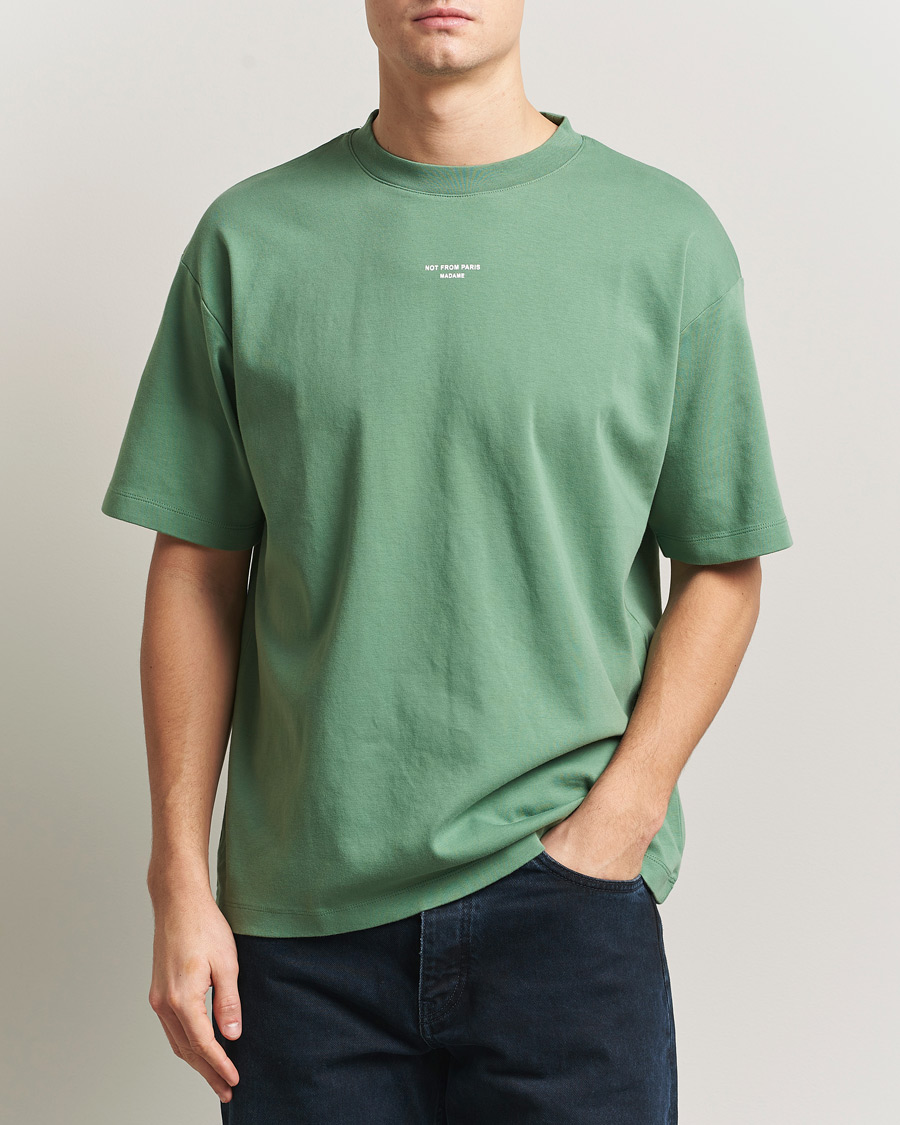Uomini | T-shirt | Drôle de Monsieur | Classic Slogan T-Shirt Water Green