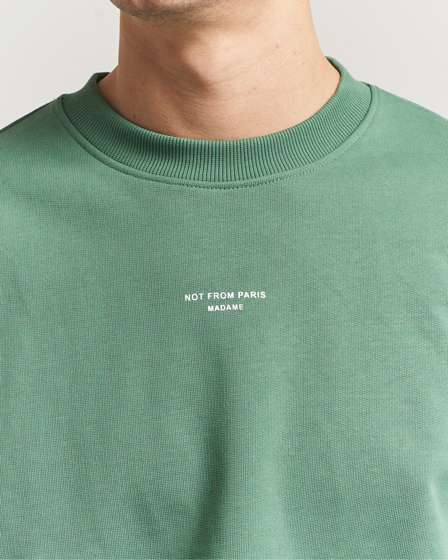 Uomini | Maglieria | Drôle de Monsieur | Classic Slogan Sweatshirt Water Green