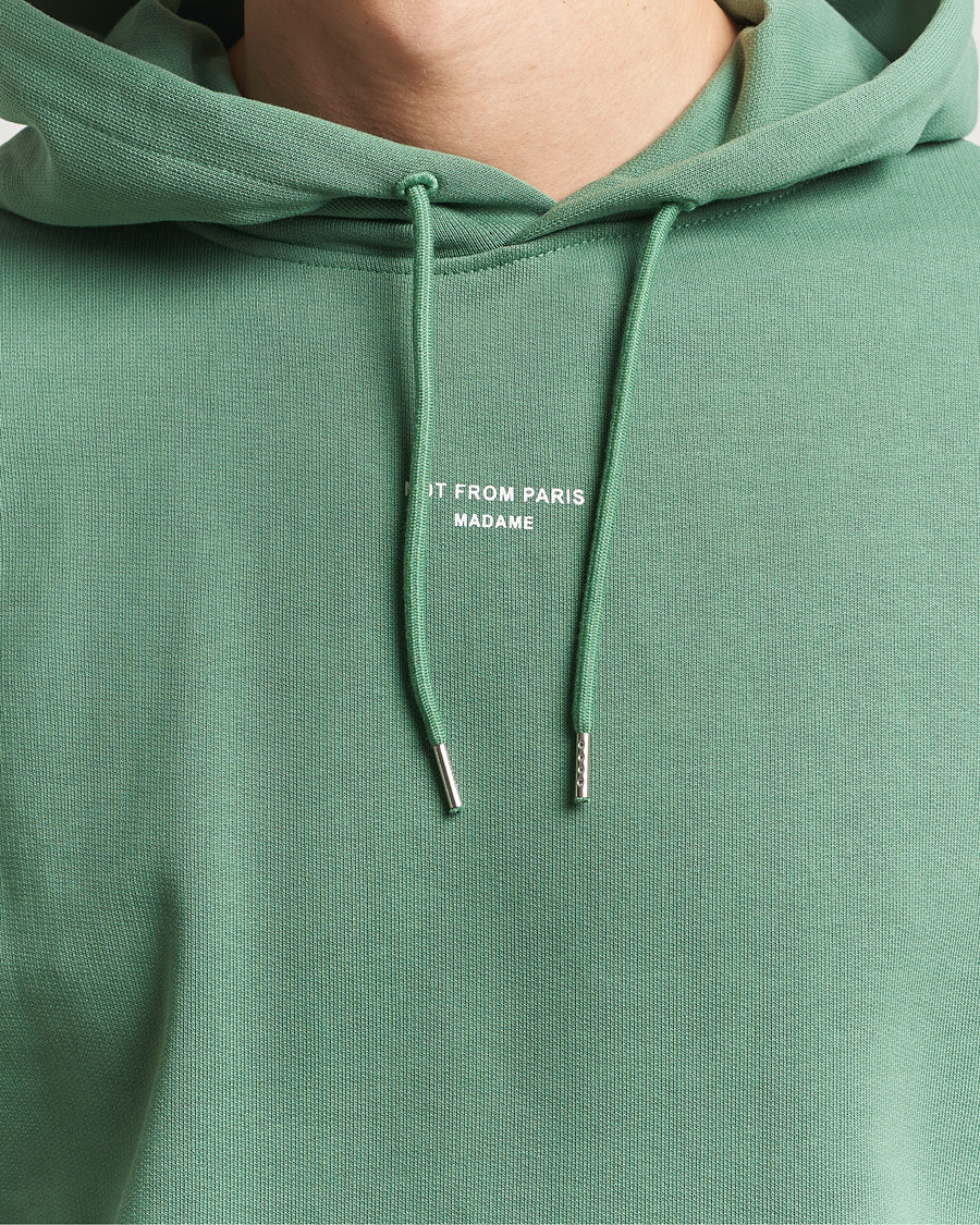Uomini | Maglieria | Drôle de Monsieur | Classic Slogan Hoodie Water Green
