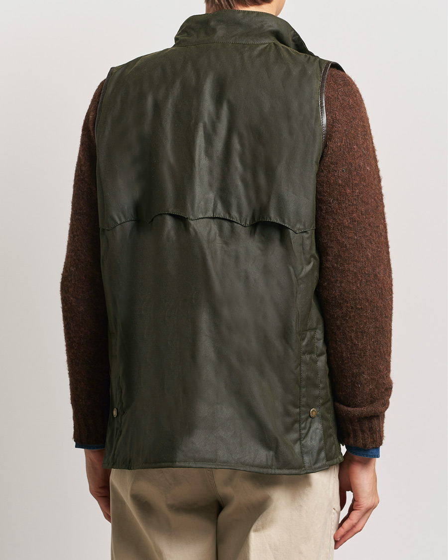Uomini | Giacche | Baracuta | x Barbour Wax Gilet Olive