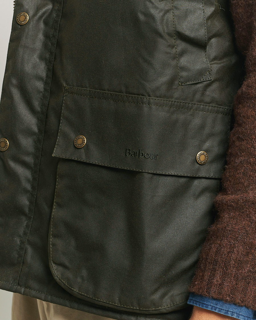 Uomini | Giacche | Baracuta | x Barbour Wax Gilet Olive