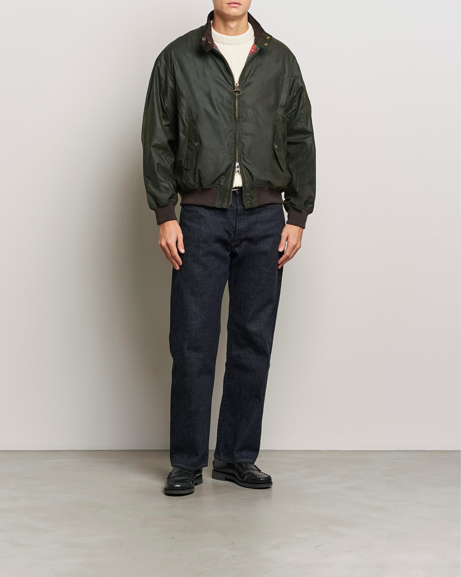 Uomini | Giacche | Baracuta | x Barbour Wax Jacket Olive