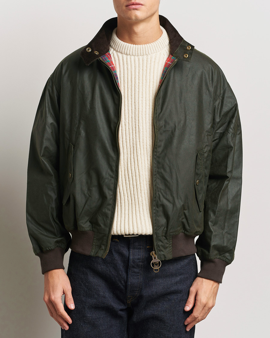 Uomini | Giacche | Baracuta | x Barbour Wax Jacket Olive