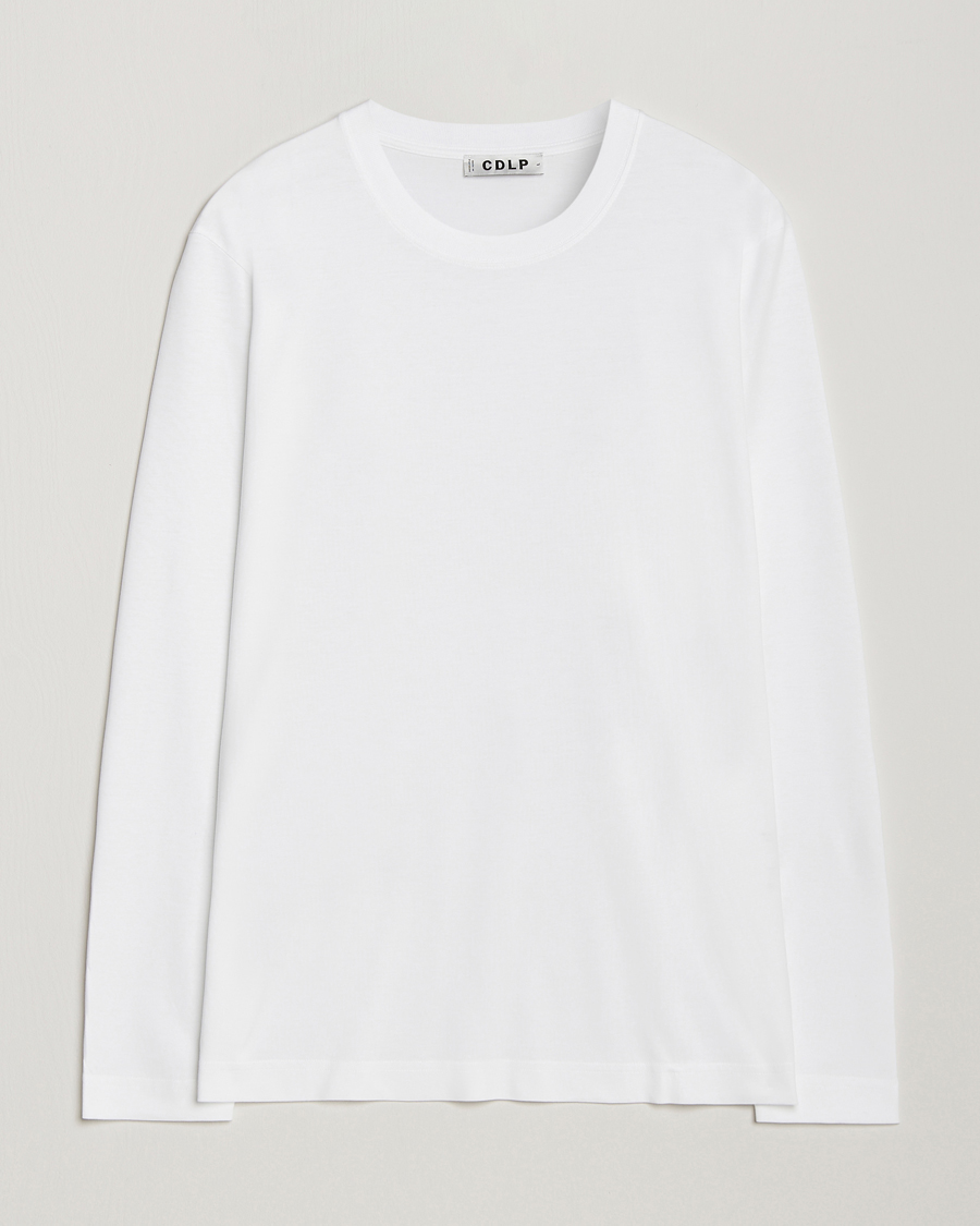 Uomini | T-shirt | CDLP | Midweight Long Sleeve T-Shirt White