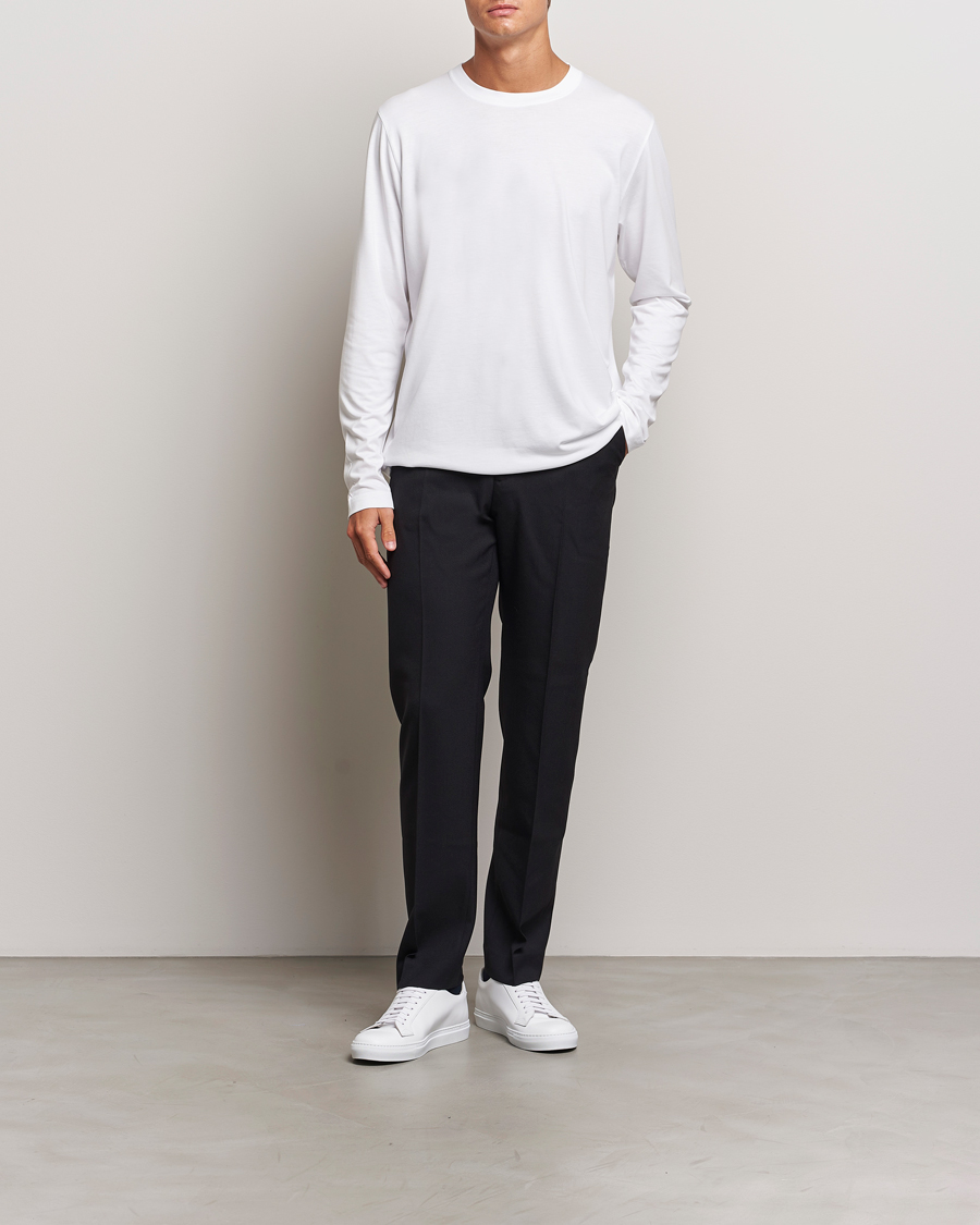 Uomini | T-shirt | CDLP | Midweight Long Sleeve T-Shirt White