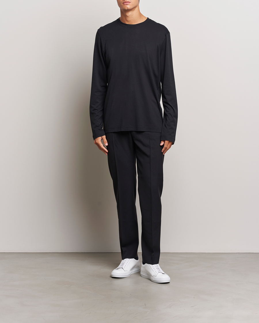 Uomini | T-shirt | CDLP | Midweight Long Sleeve T-Shirt Black