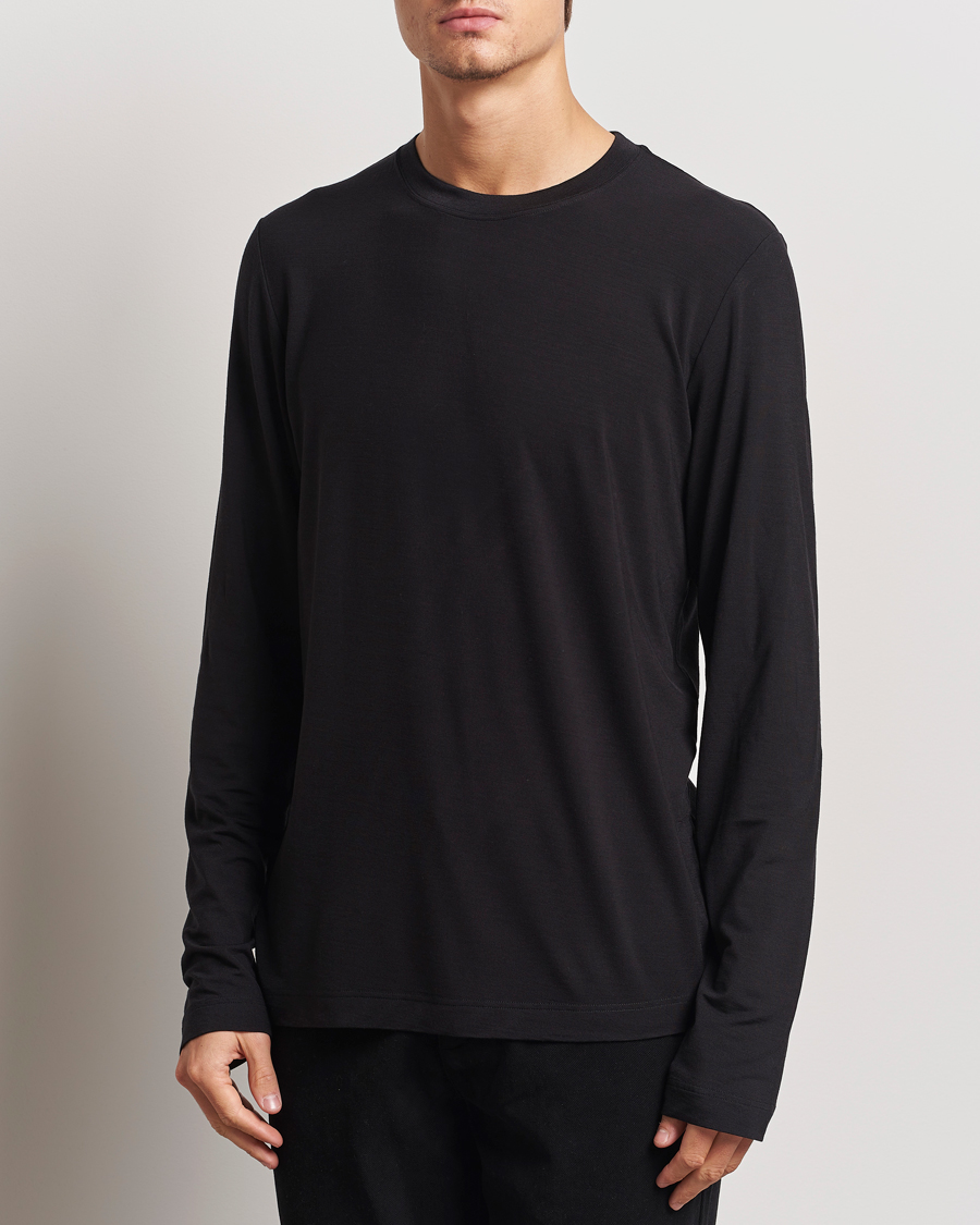 Uomini | T-shirt | CDLP | Wool Long Sleeve T-Shirt Black