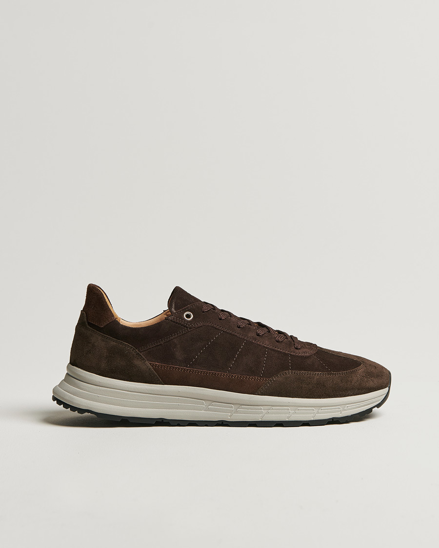 Uomini | Sneakers | CQP | Renna Suede Runner Dark Brown