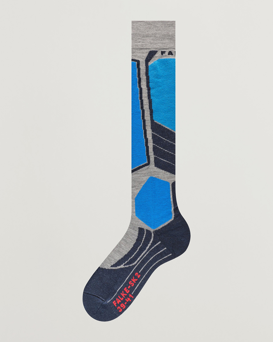 Uomini | Biancheria intima | Falke Sport | SK2 Intermediate Wool Knee High Socks Light Grey