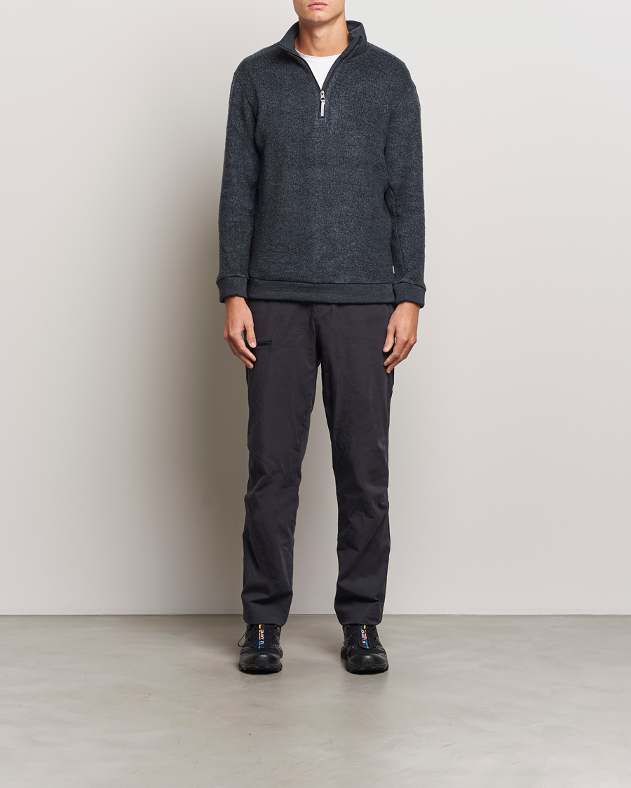 Uomini | Maglieria | Houdini | Alto Merino Half Zip True Black