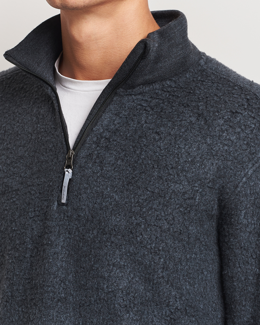 Uomini | Maglieria | Houdini | Alto Merino Half Zip True Black