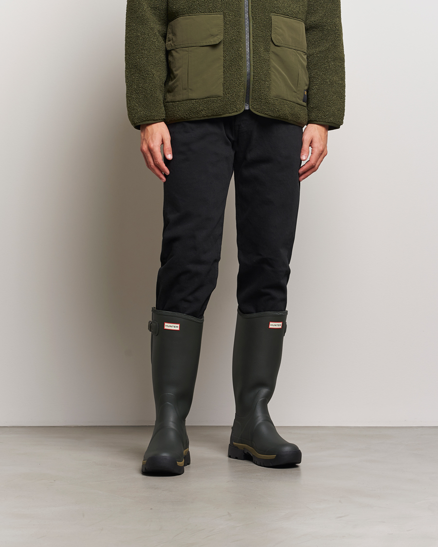 Uomini | Soprascarpe | Hunter | Boots Balmoral Side Adjustable Neo Boot Dark Olive