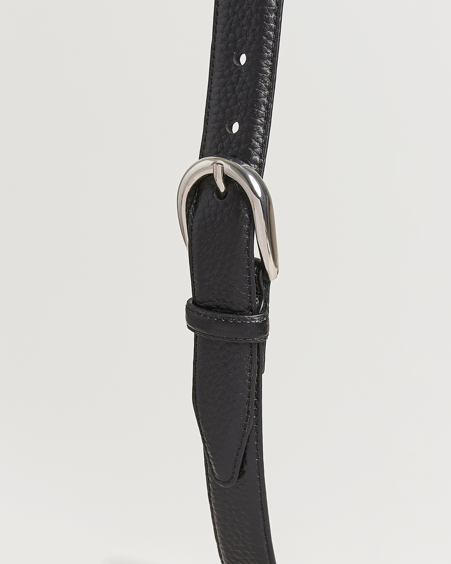 Uomini | Cinture | Loake Shoemakers | Harry Grained Leather Belt Black