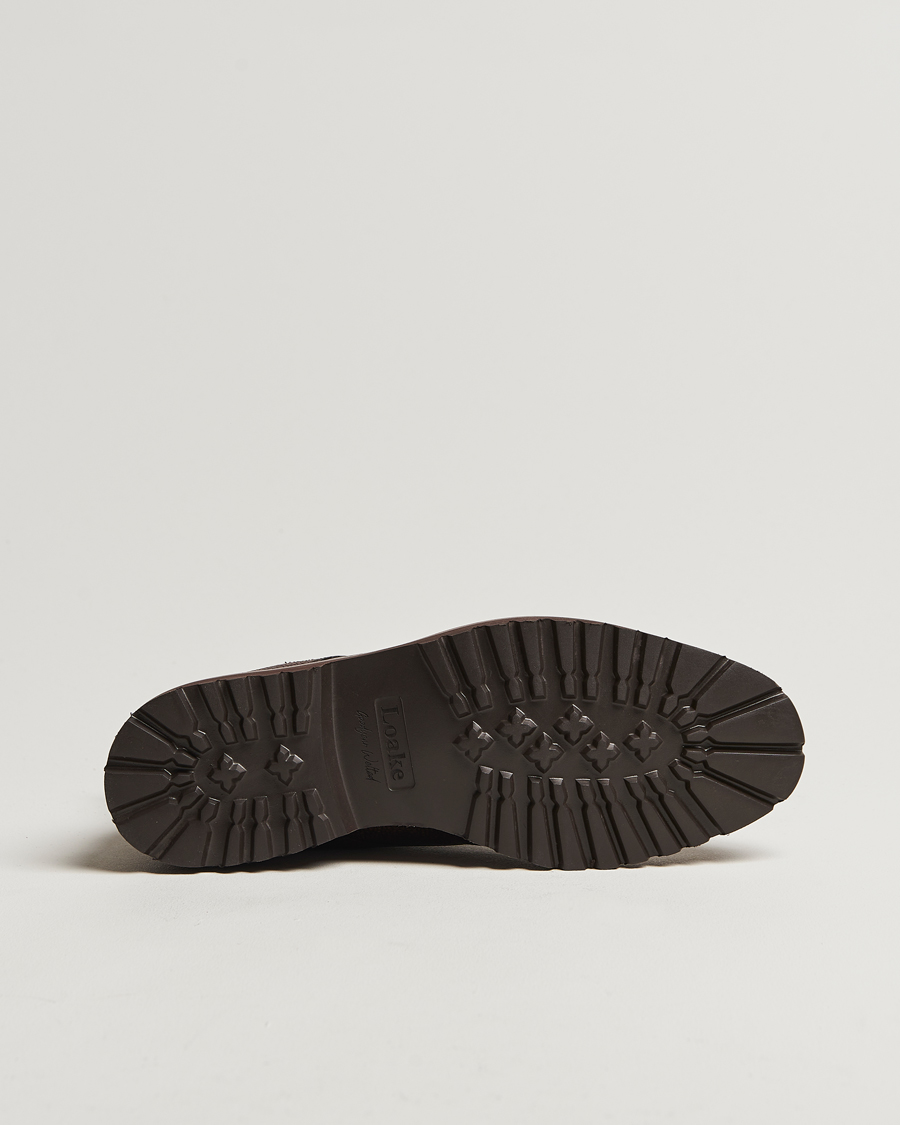 Uomini | Stivali | Loake Shoemakers | Aquarius Grained Lightweight Boot Dark Brown