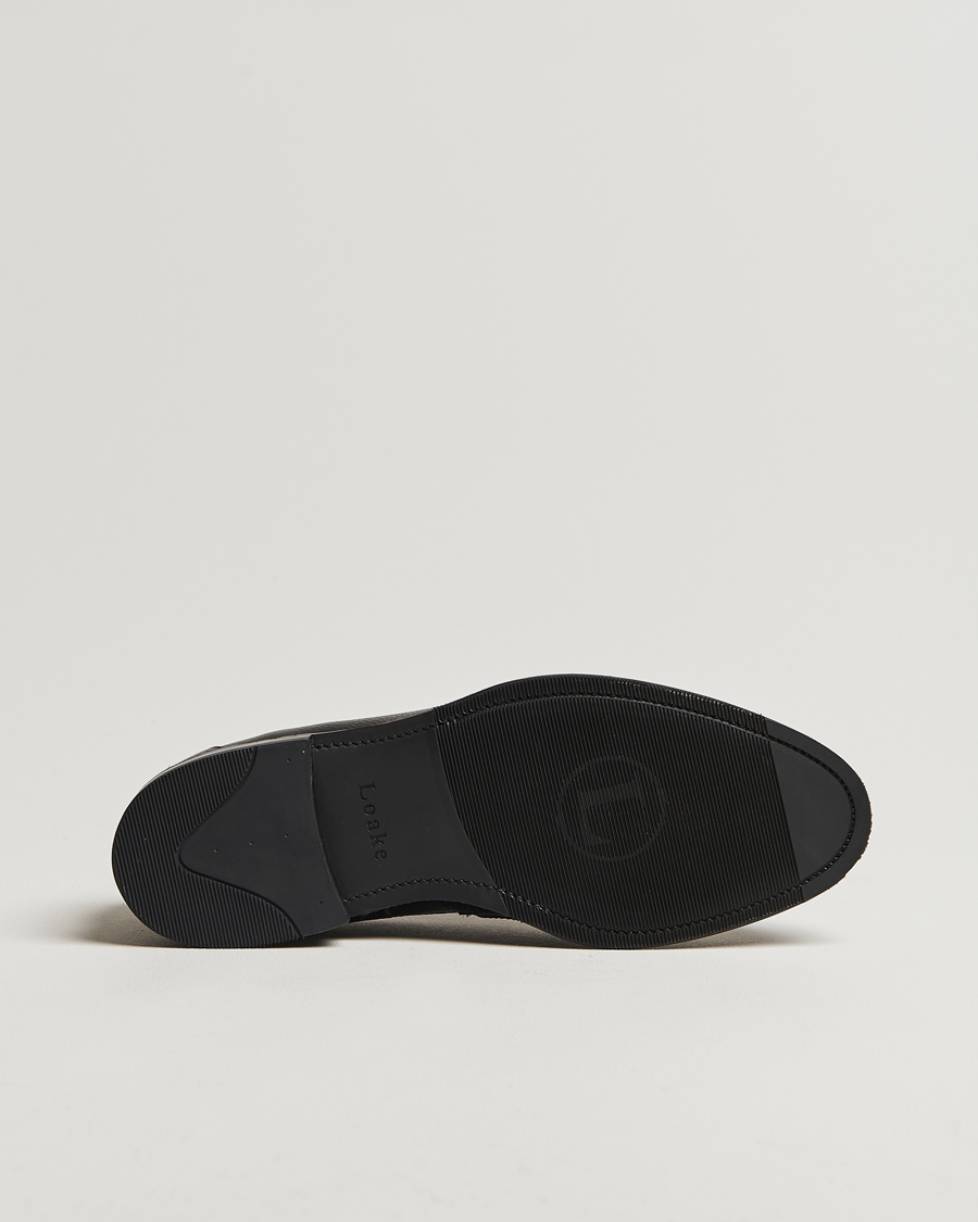 Uomini | Mocassini | Loake Shoemakers | Loake 1880 Imperial Grained Penny Loafer Black