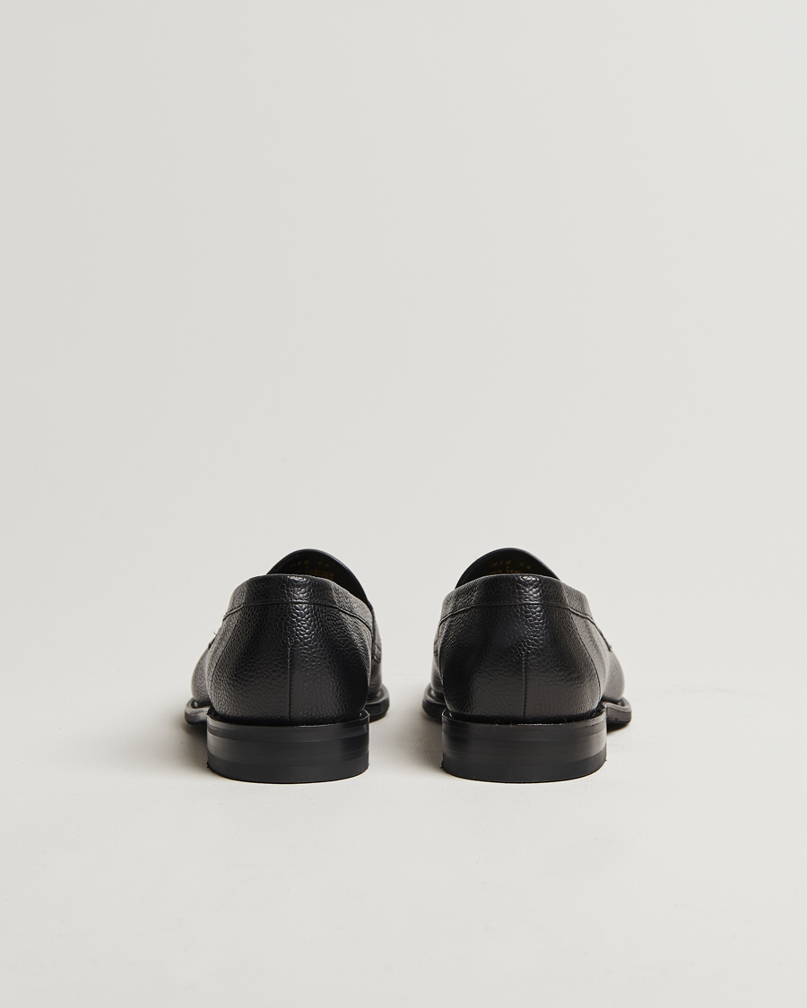 Uomini | Mocassini | Loake Shoemakers | Loake 1880 Imperial Grained Penny Loafer Black