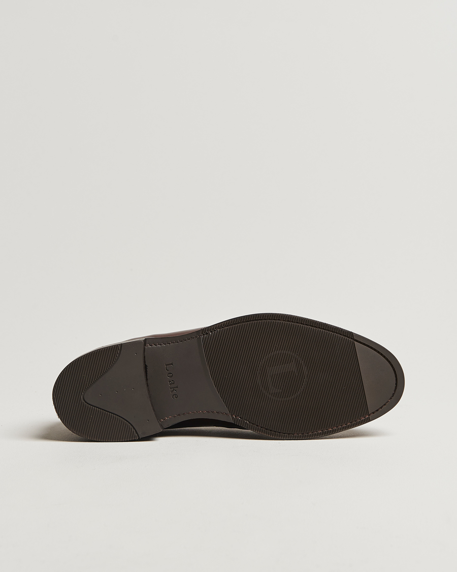 Uomini | Mocassini | Loake Shoemakers | Loake 1880 Imperial Penny Loafer Dark Brown