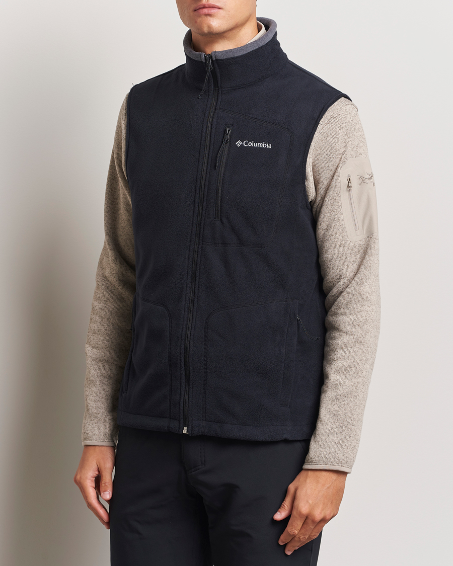 Uomini | Gilet | Columbia | Fast Trek Full Zip Fleece Vest Black