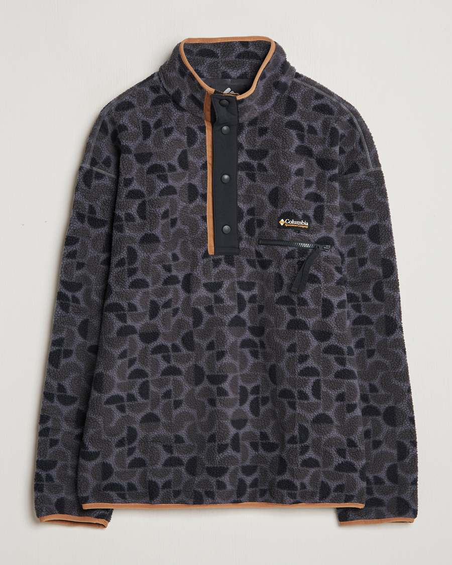 Uomini | Maglieria | Columbia | Helvetia Printed Half Snap Fleece Black
