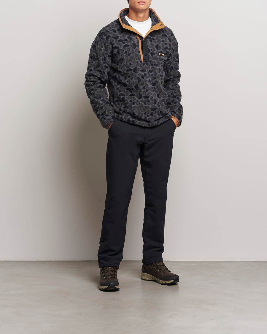 Uomini | Maglieria | Columbia | Helvetia Printed Half Snap Fleece Black