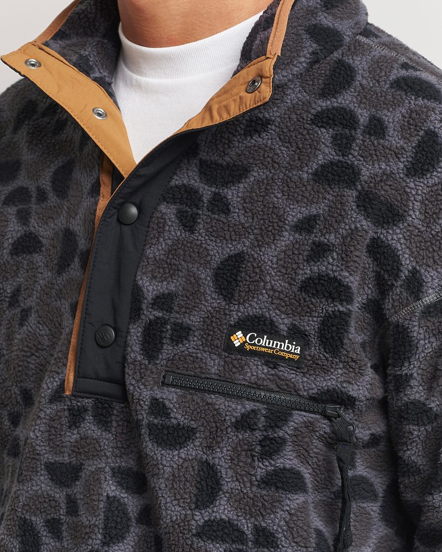 Uomini | Maglieria | Columbia | Helvetia Printed Half Snap Fleece Black