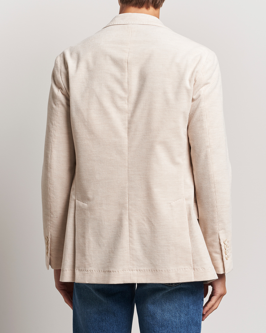 Uomini | Blazers | Brunello Cucinelli | Double Breasted Cashmere Corduroy Blazer Sand