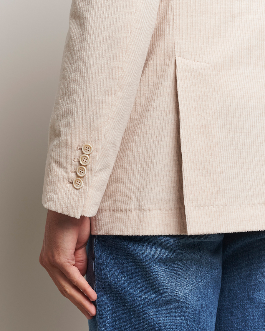 Uomini | Blazers | Brunello Cucinelli | Double Breasted Cashmere Corduroy Blazer Sand