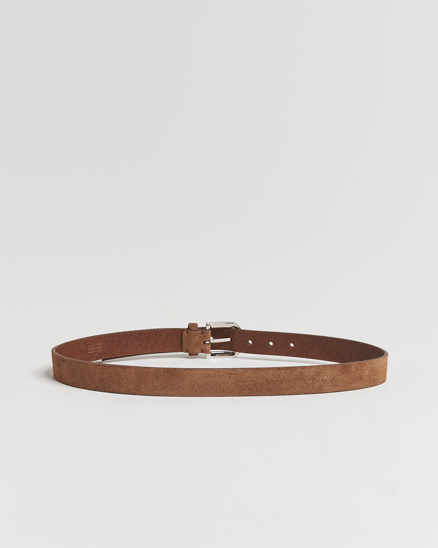 Uomini | Brunello Cucinelli Suede Belt Brown | Brunello Cucinelli | Suede Belt Brown