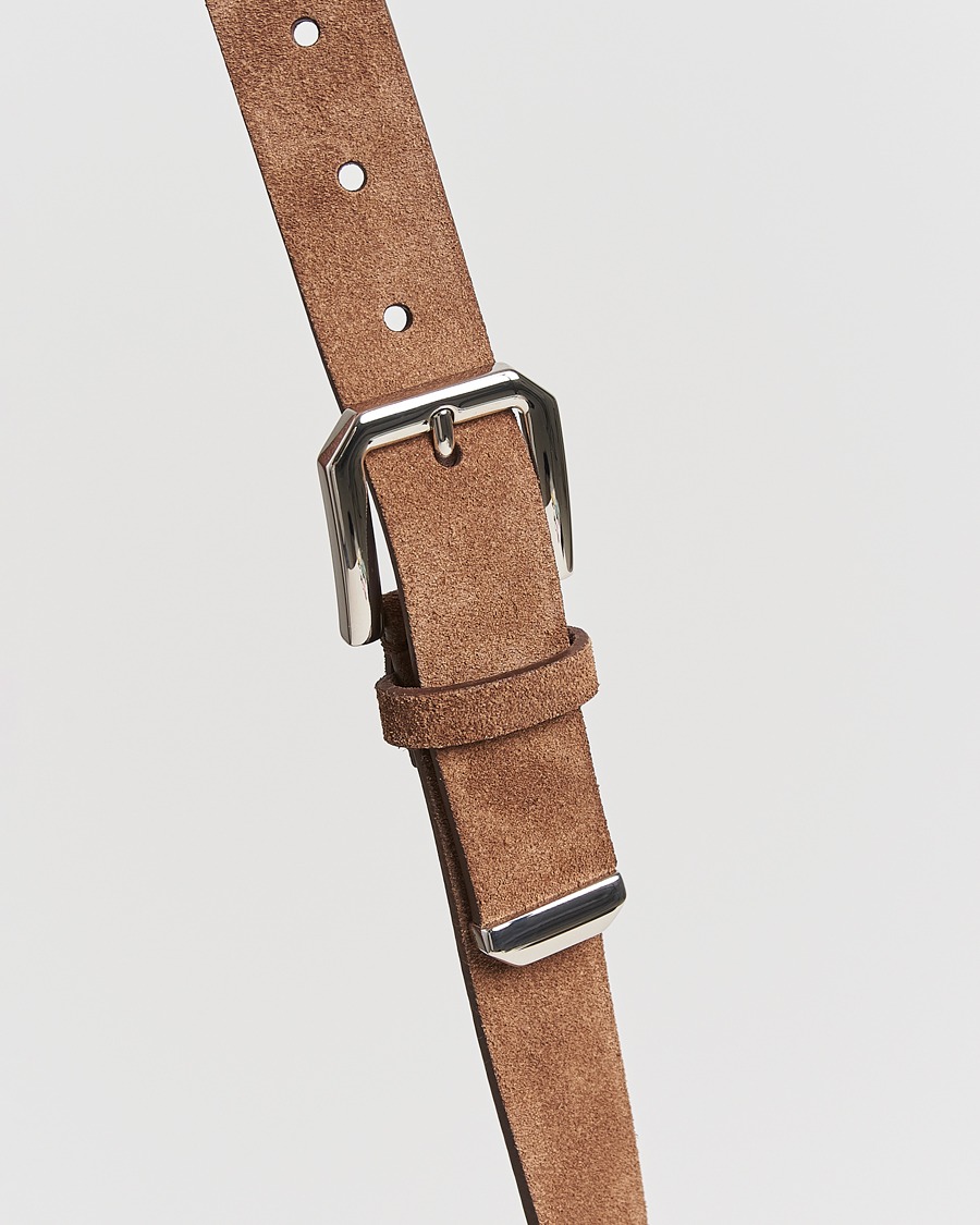 Uomini | Brunello Cucinelli Suede Belt Brown | Brunello Cucinelli | Suede Belt Brown