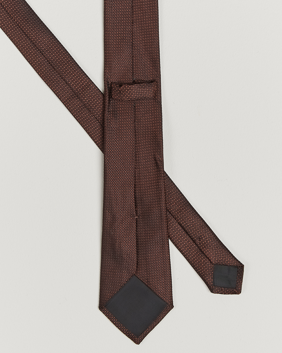 Uomini | Cravatte | Morris | Structure Tie Brown