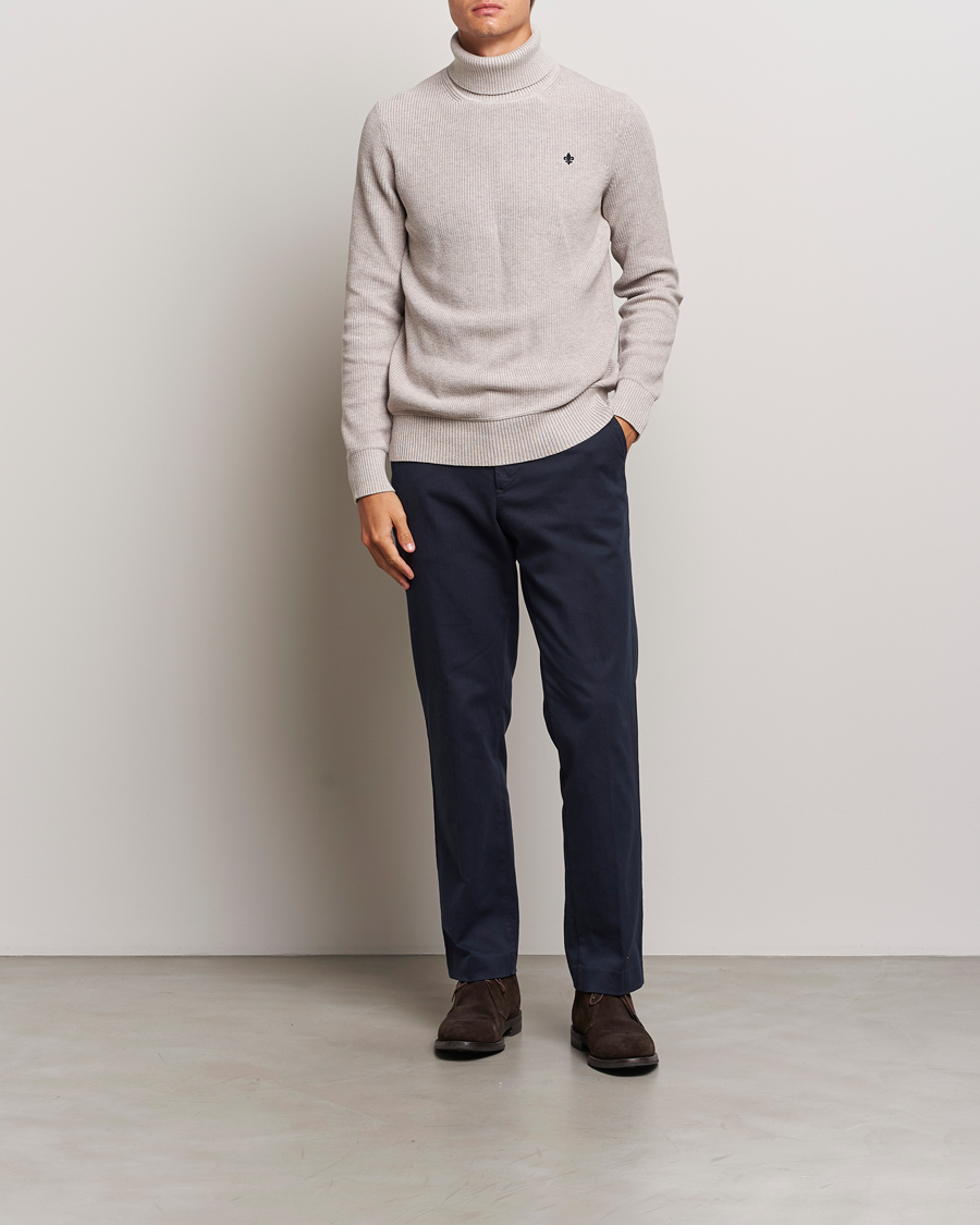 Uomini | Maglieria | Morris | Bernard Cotton Rollneck Khaki