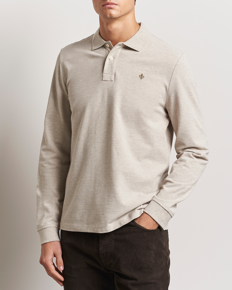 Uomini | Maglieria | Morris | Camden Long Sleeve Polo Khaki