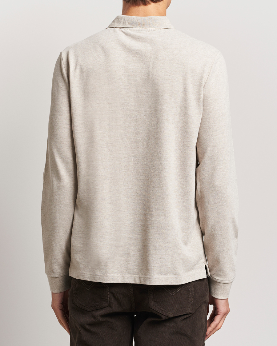 Uomini | Maglieria | Morris | Camden Long Sleeve Polo Khaki