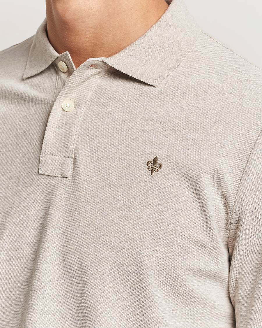 Uomini | Maglieria | Morris | Camden Long Sleeve Polo Khaki
