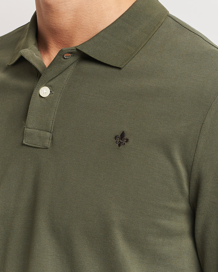 Uomini | Maglieria | Morris | Camden Long Sleeve Polo Olive