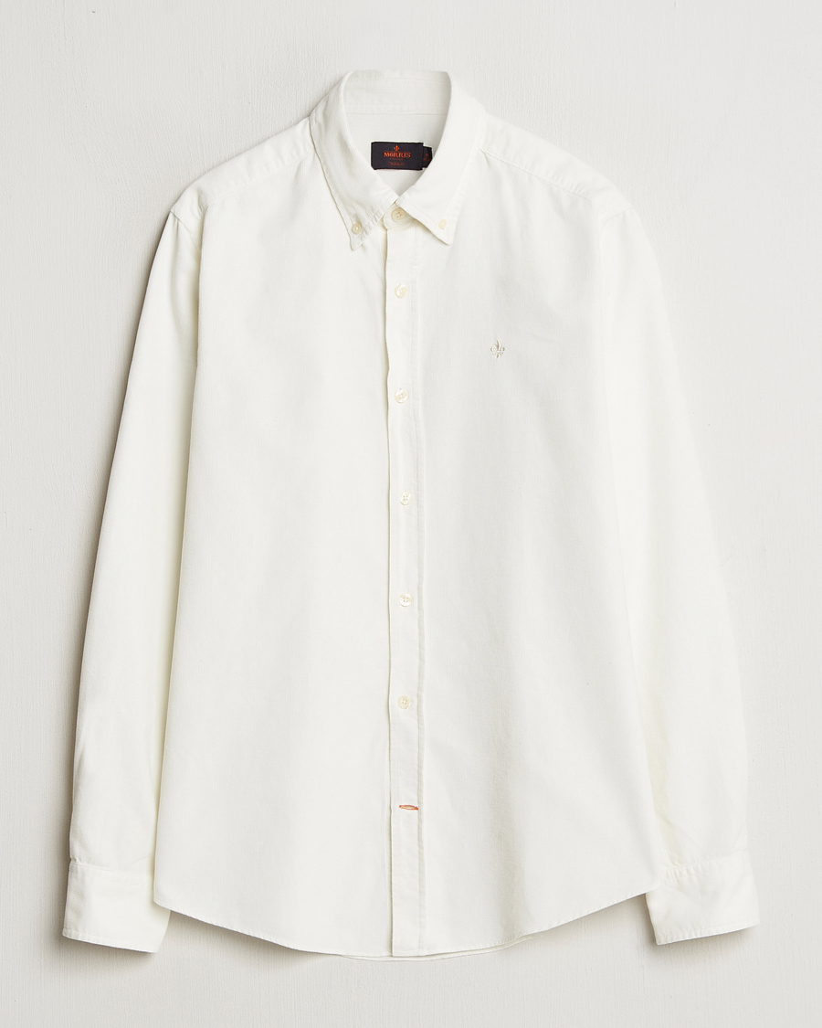 Uomini | Camicie | Morris | Douglas Corduroy Shirt Off White