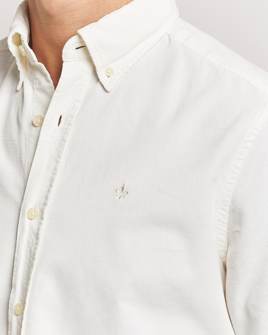 Uomini | Camicie | Morris | Douglas Corduroy Shirt Off White