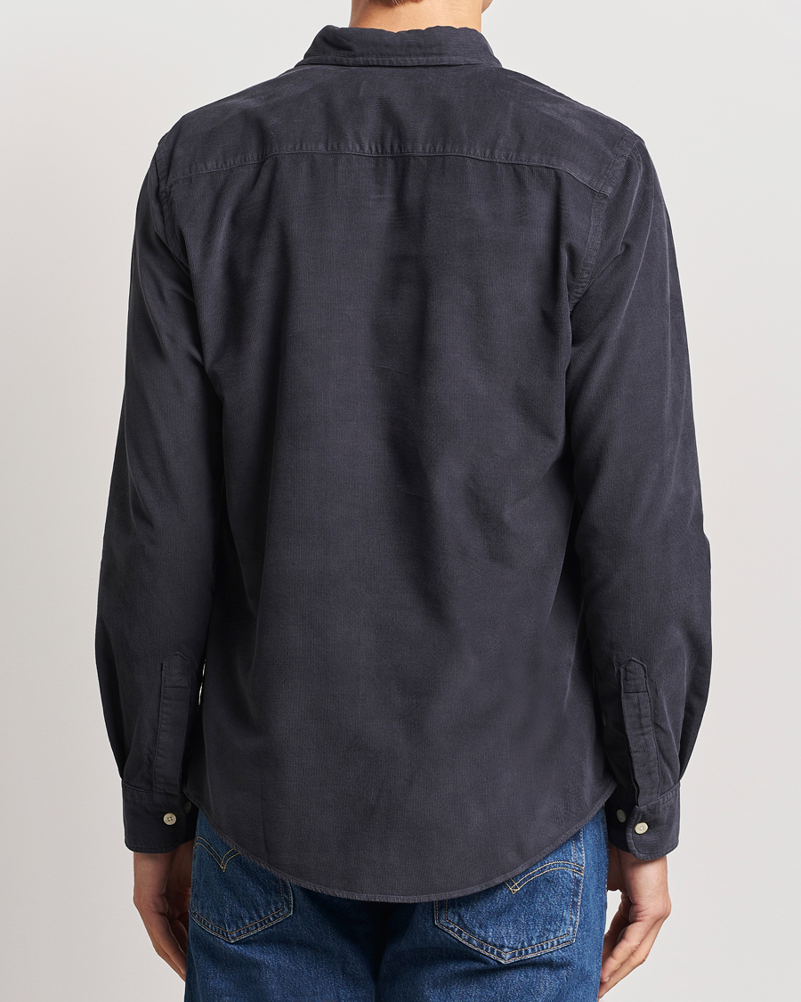 Uomini | Camicie | Morris | Douglas Corduroy Shirt Navy
