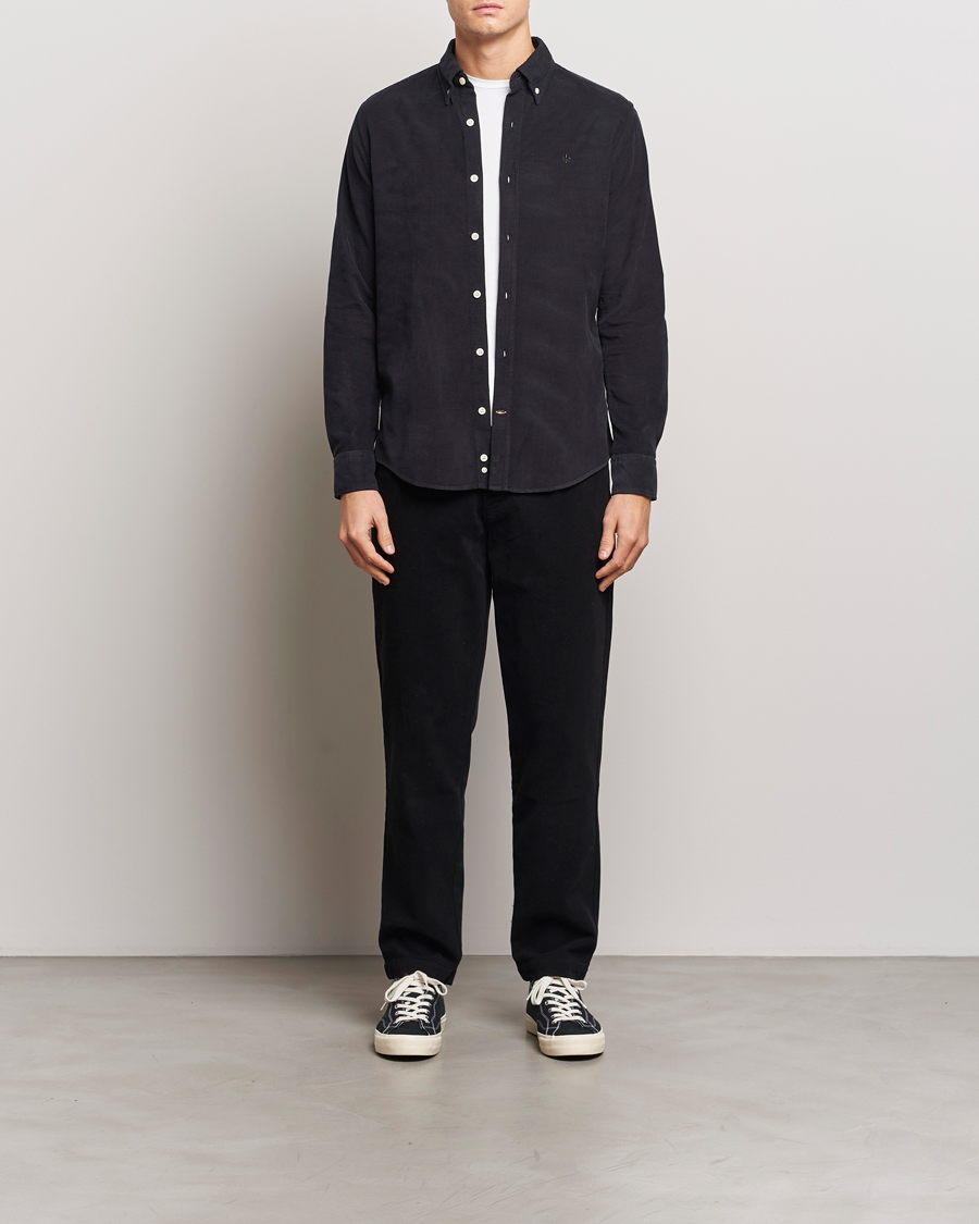 Uomini | Camicie | Morris | Douglas Corduroy Shirt Grey