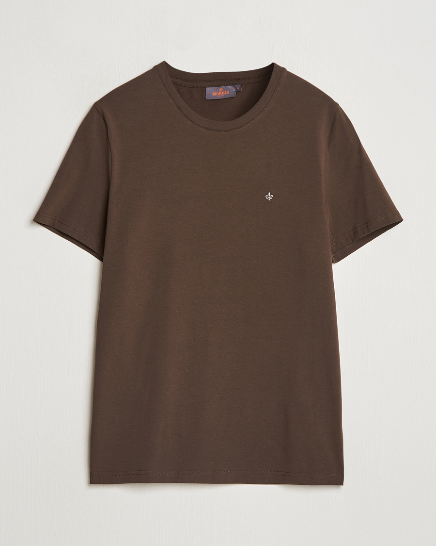 Uomini | T-shirt | Morris | James Crew Neck Tee Brown