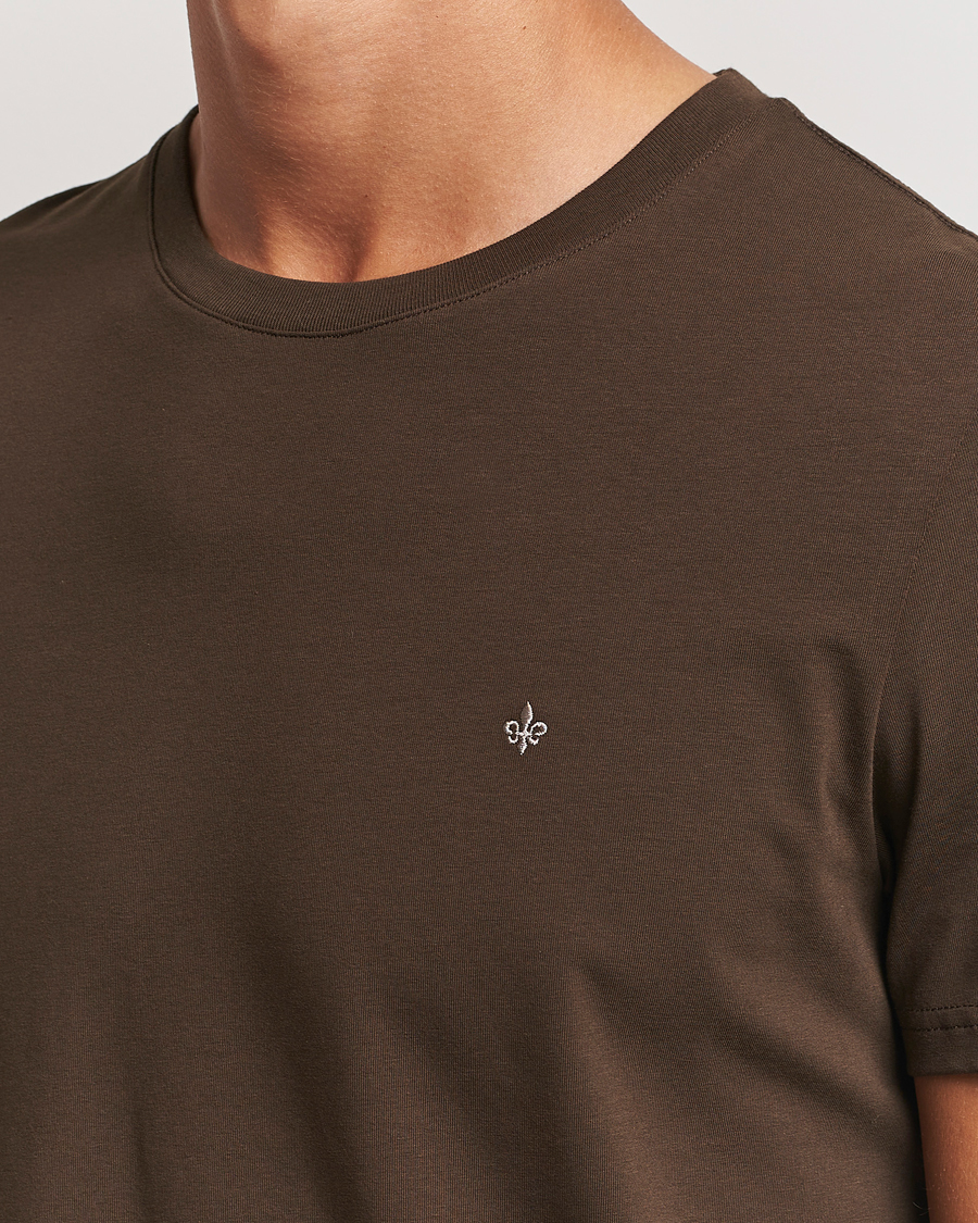 Uomini | T-shirt | Morris | James Crew Neck Tee Brown