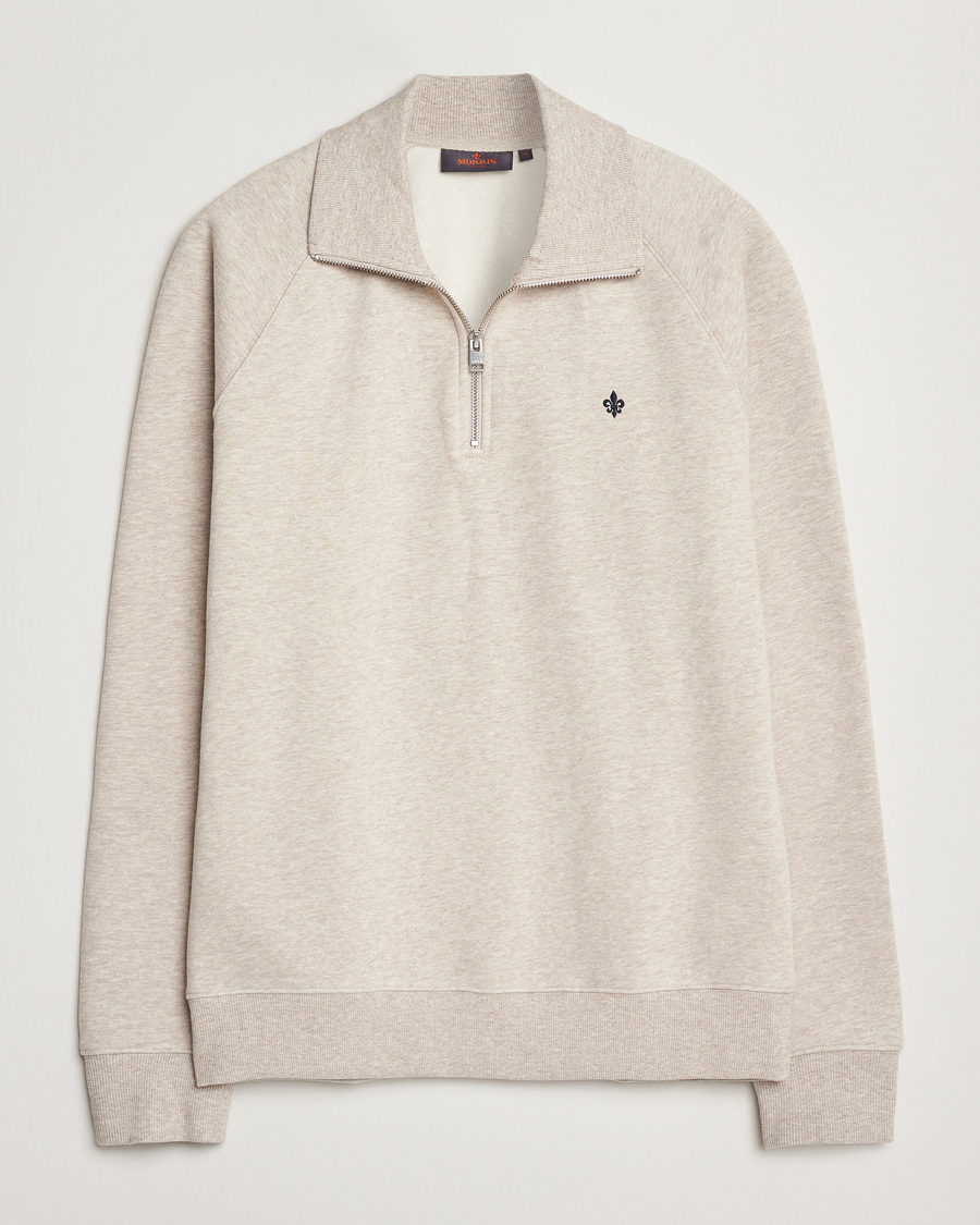 Uomini | Maglieria | Morris | Maryon Half Zip Sweatshirt Khaki