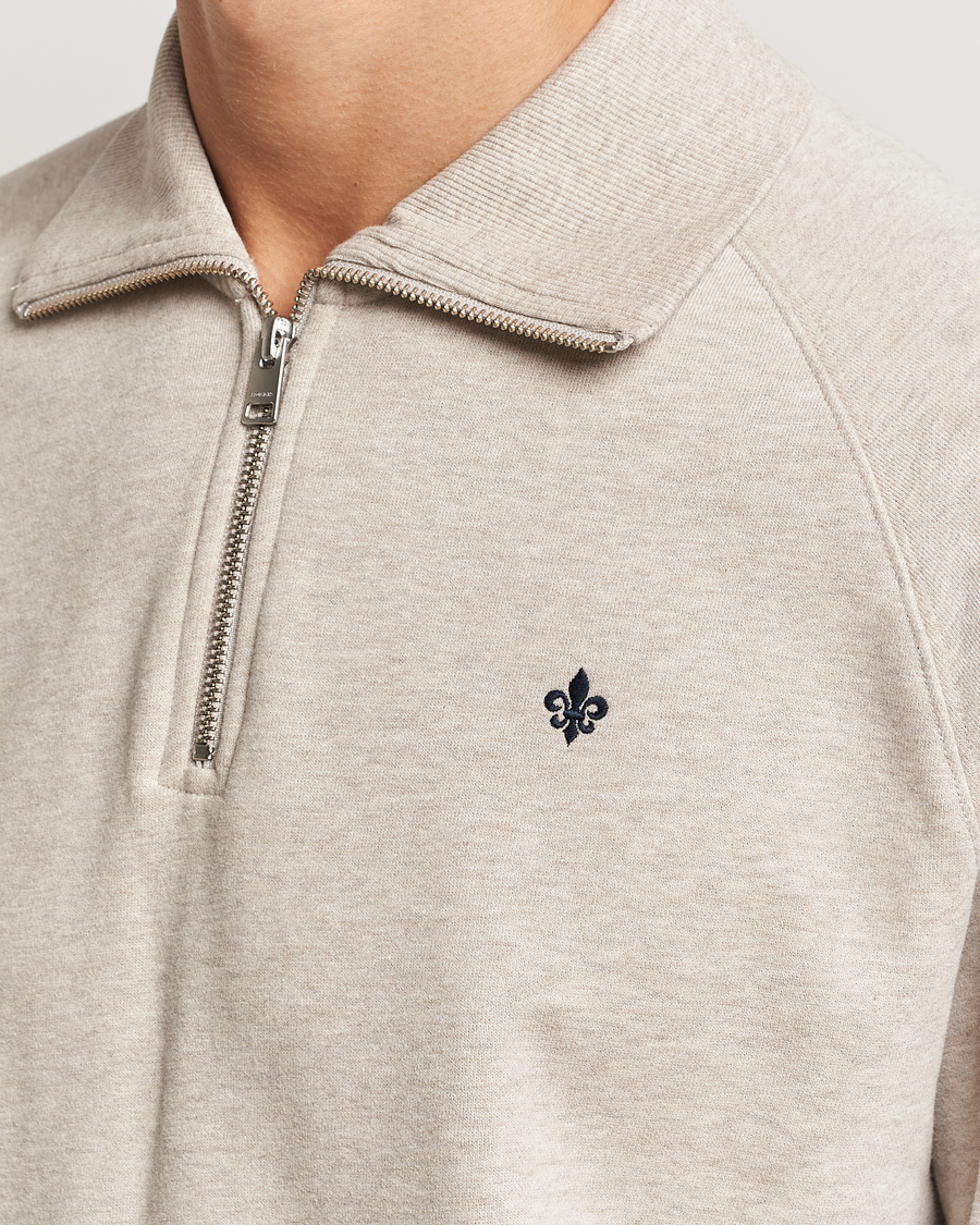 Uomini | Maglieria | Morris | Maryon Half Zip Sweatshirt Khaki